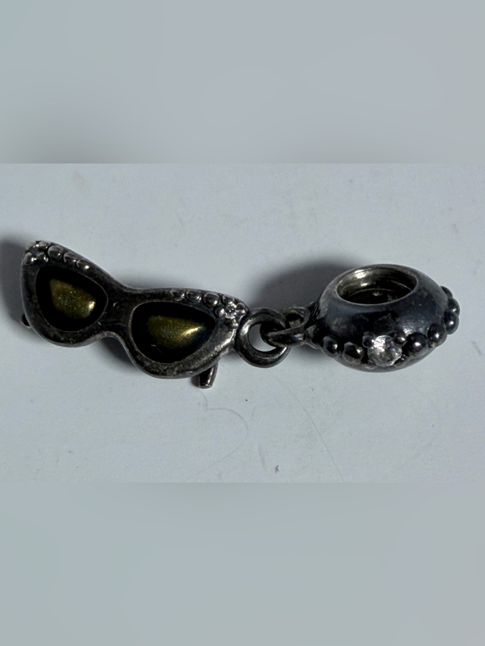 Authentic Pandora Sunshine Diva Sunglasses Dangle Charm 791148CZ Retired .925